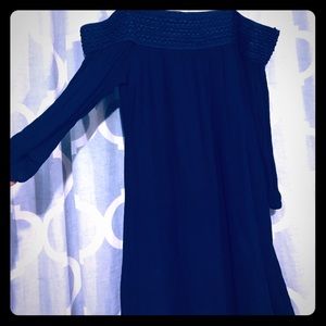 Over shoulder 3/4 sleeve blouse